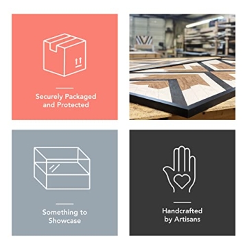 BIRCHBUFFALO Brixon Rustic Real Wood Wall Art 18x36