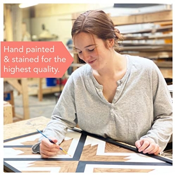 BIRCHBUFFALO Brixon Rustic Real Wood Wall Art 18x36