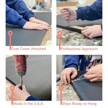 BIRCHBUFFALO Brixon Rustic Real Wood Wall Art 18x36