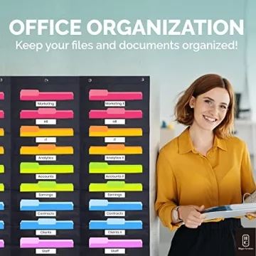 Hippo Creation Heavy Duty Storage Pocket Chart for Organizing