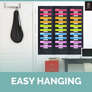 Hippo Creation Heavy Duty Storage Pocket Chart for Organizing