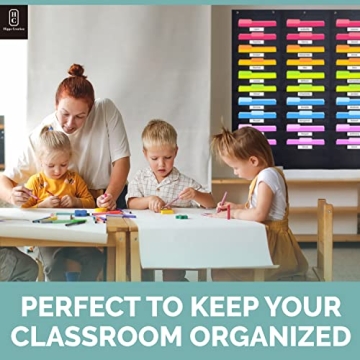 Hippo Creation Heavy Duty Storage Pocket Chart for Organizing