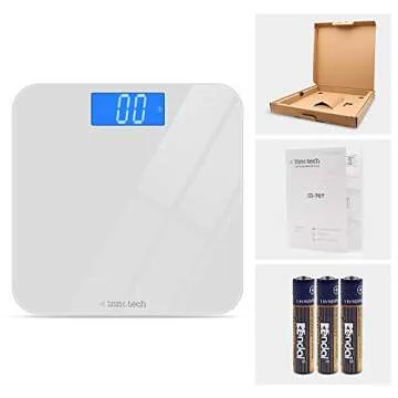 Innotech Digital Bathroom Scale with Backlit LCD Display