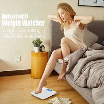 Innotech Digital Bathroom Scale with Backlit LCD Display