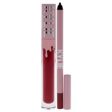 Kylie Cosmetics Matte Lip Kit - 401 Victoria for Women - 2 Pc 0.10 oz Matte Liquid Lipstick, 0.03 oz...