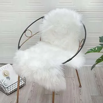 HLZHOU Soft Faux Fur Rug for All Spaces