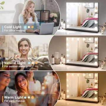 Dripex Hollywood Style Makeup Mirror with LED Lights