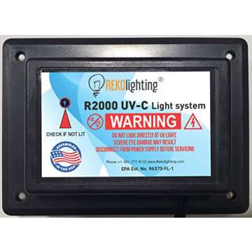 REKO R2000 UV-C Air Purifier for Whole House HVAC Systems