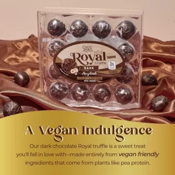 Vegan Dark Chocolate Hazelnut Truffles - Keto Gift Treats