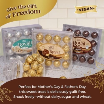 Vegan Dark Chocolate Hazelnut Truffles - Keto Gift Treats