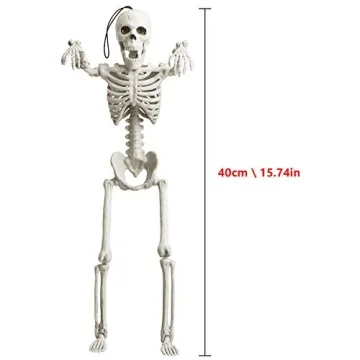 Posable 16-inch Skeleton Decor - Perfect for Halloween Parties