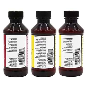 LorAnn Bakery Emulsion 3 pack - Buttery Sweet Dough, Butter Vanilla and Butter - 4 ounce bottles