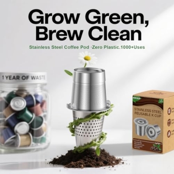 Reusable Stainless Steel K Cups for All Keurig Machines