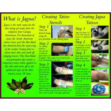 Fresh Jagua Ink Gel Temporary Tattoo Kit. 1/2oz (14.78ml)