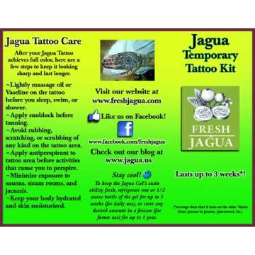 Fresh Jagua Ink Gel Temporary Tattoo Kit. 1/2oz (14.78ml)