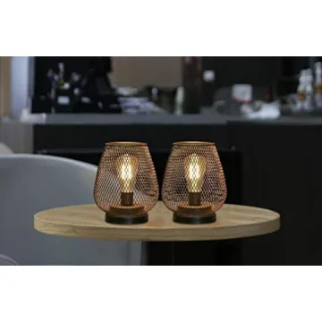 JHY DESIGN LED Cage Lanterns - Battery Powered Set - Ideal Decor