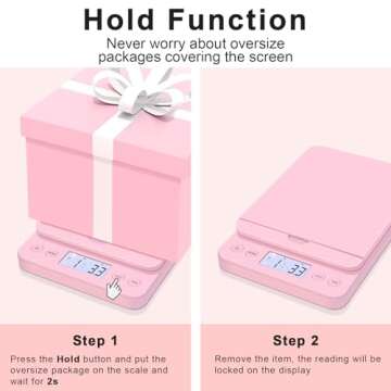 THINKSCALE Shipping Scale, 86lb/0.1oz Digital Postal Scale