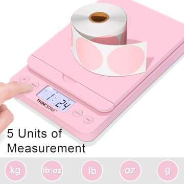 THINKSCALE Shipping Scale, 86lb/0.1oz Digital Postal Scale