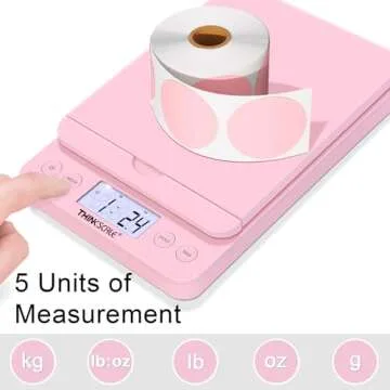 THINKSCALE Shipping Scale, 86lb/0.1oz Digital Postal Scale