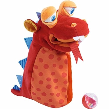 HABA Dragon Puppet - Interactive Toddler Toy for Ages 2-4
