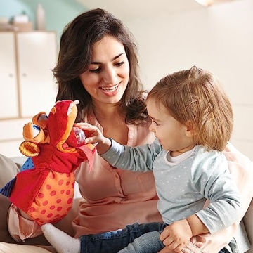 HABA Dragon Puppet - Interactive Toddler Toy for Ages 2-4