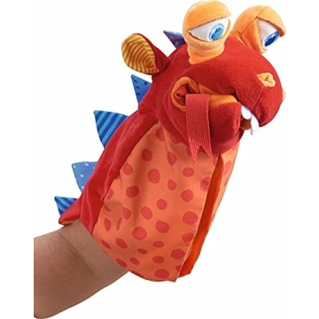 HABA Dragon Puppet - Interactive Toddler Toy for Ages 2-4
