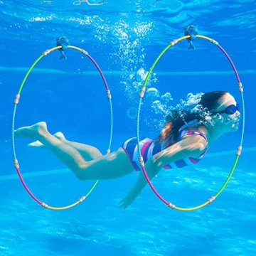 Keeparlus Swim Thru Pool Rings - Enrich Summer Fun for Kids' Pool Activities!