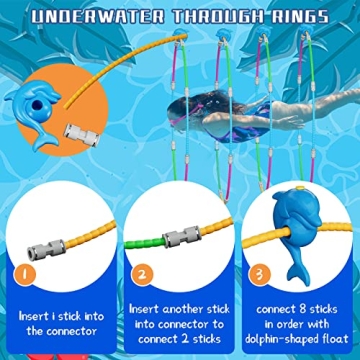 Keeparlus Swim Thru Pool Rings for Kids, Ages 4-12