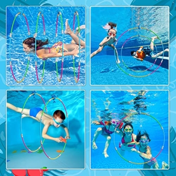 Keeparlus Swim Thru Pool Rings for Kids, Ages 4-12
