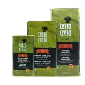 Terra Creta | Award Winning | Kolymvari Estates | 100% Pure Greek Olive Oil | Cold Extracted | Protective Designation of Origin | 3Ltr - (101.4 fl.oz) Tin