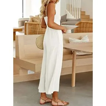 Stylish ANRABESS Summer Jumpsuit with Adjustable Straps