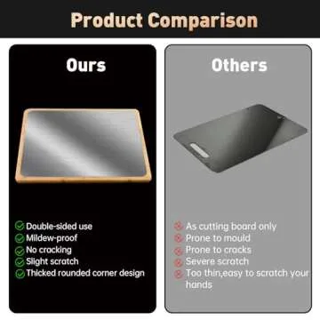 Versatile Double Sided Titanium Cutting Board for Kitchen