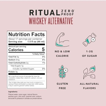 Ritual Zero Proof Whiskey Alternative Non-Alcoholic Spirit
