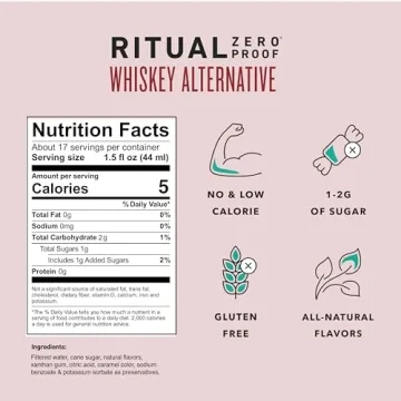 Ritual Zero Proof Whiskey Alternative Non-Alcoholic Spirit