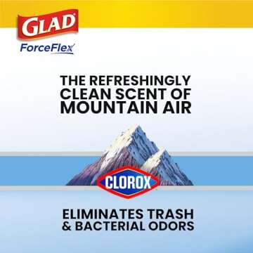 Glad 30 Gallon ForceFlex Trash Bags with Clorox