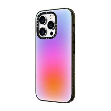CASETiFY Impact iPhone 14 Pro Max Case [4X Military Grade Drop Tested / 8.2ft Drop Protection] - Color Cloud: A New Thing is On The Way - by Jessica Poundstone - Glossy Black