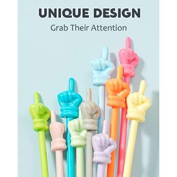 Dumero 10pcs Finger Pointer for Classroom, Reading Pointers for Kids, Hand Pointing Stick, Teaching ...