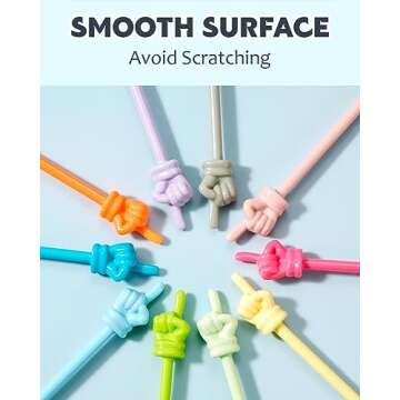 Dumero 10pcs Finger Pointer for Classroom, Reading Pointers for Kids, Hand Pointing Stick, Teaching Finger Class Pointer for Teachers, Classroom Teacher Must Haves Supplies Essentials