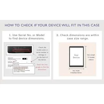 Universal Book Cover for eReader Devices with 6 to 6.8 Inch Screen or 7.5 to 5.1 Inches in Size. Works with kobo, Nook, Kindle, Kindle Paperwhite, Sony, storytel and More.