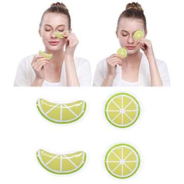 Gel Ice Pack Reusable Cooling Eye Pads and Under Patches,Eye Hot Cold Treatment for Redness,Pain Rel...