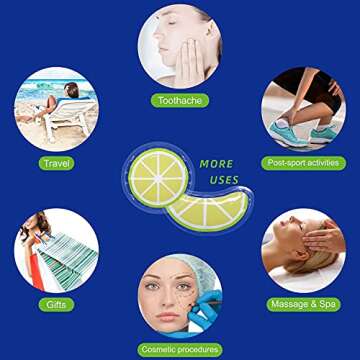 Gel Ice Pack Reusable Cooling Eye Pads and Under Patches,Eye Hot Cold Treatment for Redness,Pain Relief Relax