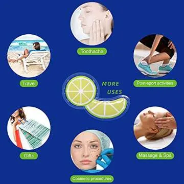 Gel Ice Pack Reusable Cooling Eye Pads and Under Patches,Eye Hot Cold Treatment for Redness,Pain Relief Relax