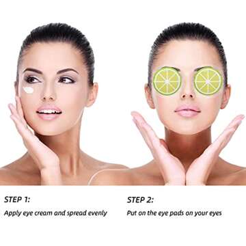 Gel Ice Pack Reusable Cooling Eye Pads and Under Patches,Eye Hot Cold Treatment for Redness,Pain Relief Relax