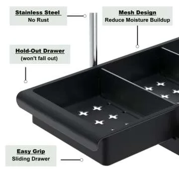 GVPS Modern Under Sink Organizer for Kitchen & Bathroom