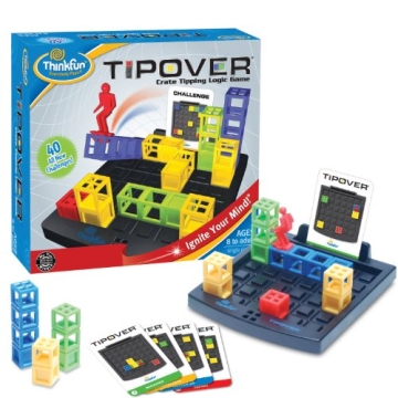 ThinkFun TipOver Crate Tipping Logic Game - Teaches Critical Thinking Skills Through Fun Gameplay Fo...