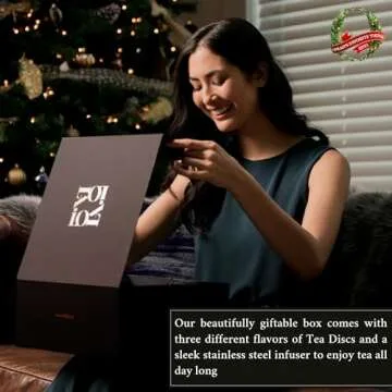 iLOLA The Beginning | Tea Disc Set | Oprah’s Favorite Things 2022 | Organic Loose Leaf Probiotic Tea | Stainless Steel Infuser | Gift Box Set (Gift Box Set 3)