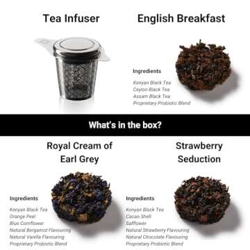 iLOLA The Beginning | Tea Disc Set | Oprah’s Favorite Things 2022 | Organic Loose Leaf Probiotic Tea | Stainless Steel Infuser | Gift Box Set (Gift Box Set 3)