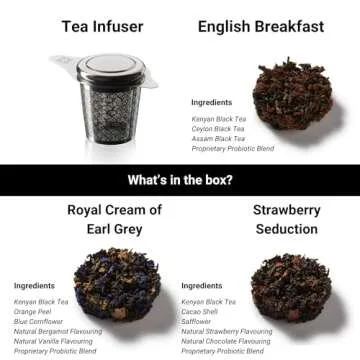 iLOLA The Beginning | Tea Disc Set | Oprah’s Favorite Things 2022 | Organic Loose Leaf Probiotic Tea | Stainless Steel Infuser | Gift Box Set (Gift Box Set 3)