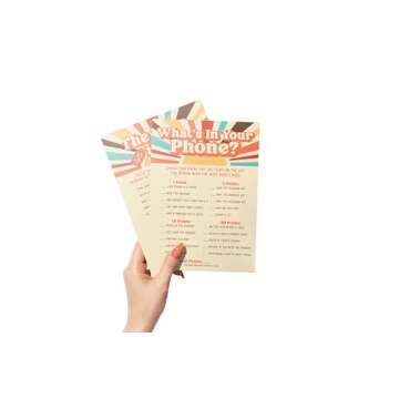 Here Comes The Son Baby Shower Games and Activities - 50 Pack, Retro Sunshine Theme, Price is Right, and What's in Your Phone?, Fun Babyshower Games.