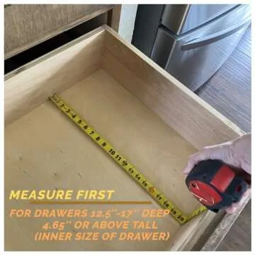 Fabsome Dresser Drawer Organizers 6 Pack, 4.65'' High Adjustable from 12.5-17‘’ Bamboo Drawer Dividers for Clothing Baby Clothes, Wooden Separators for Dresser Nursery Organization with Soft Foam Ends